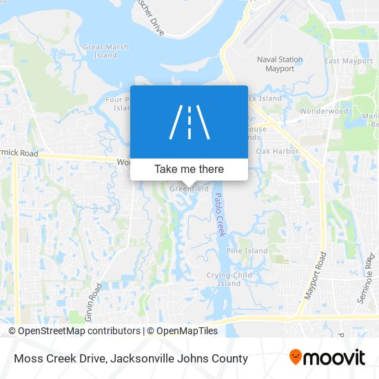 Moss Creek Drive map