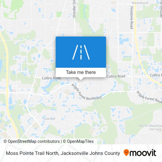 Mapa de Moss Pointe Trail North