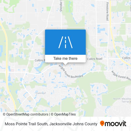 Moss Pointe Trail South map