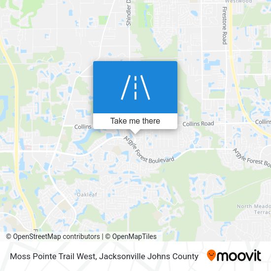 Moss Pointe Trail West map