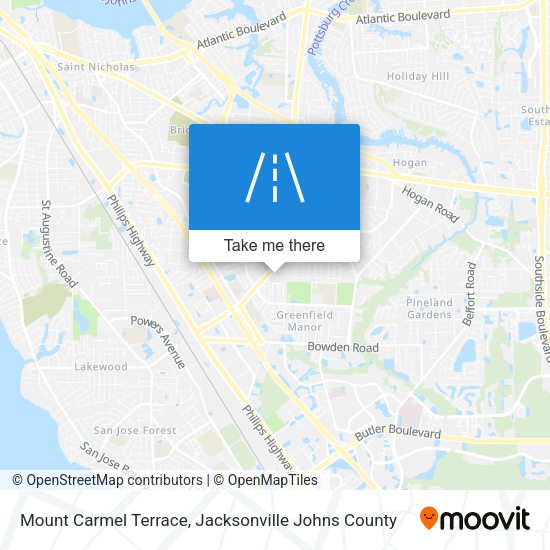 Mount Carmel Terrace map