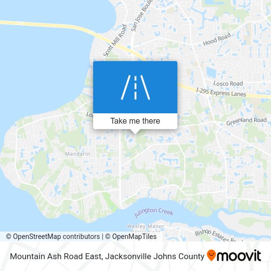 Mapa de Mountain Ash Road East