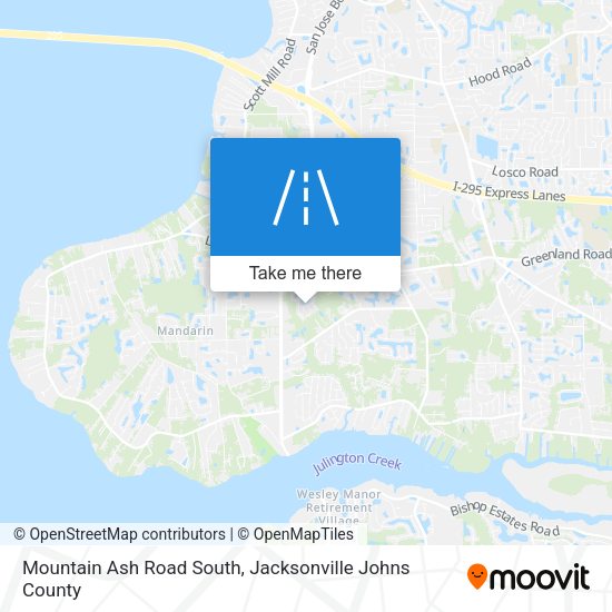 Mapa de Mountain Ash Road South