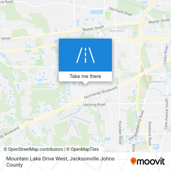 Mapa de Mountain Lake Drive West