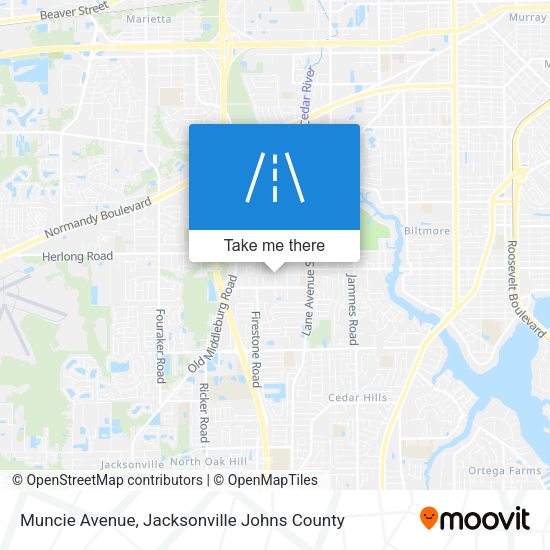 Mapa de Muncie Avenue