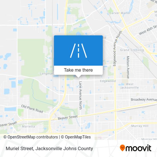 Muriel Street map