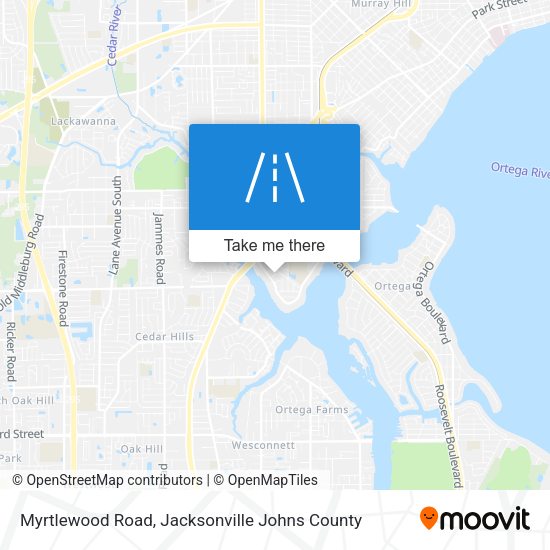 Mapa de Myrtlewood Road