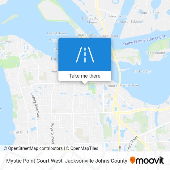 Mystic Point Court West map
