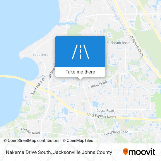 Nakema Drive South map