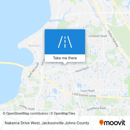 Nakema Drive West map