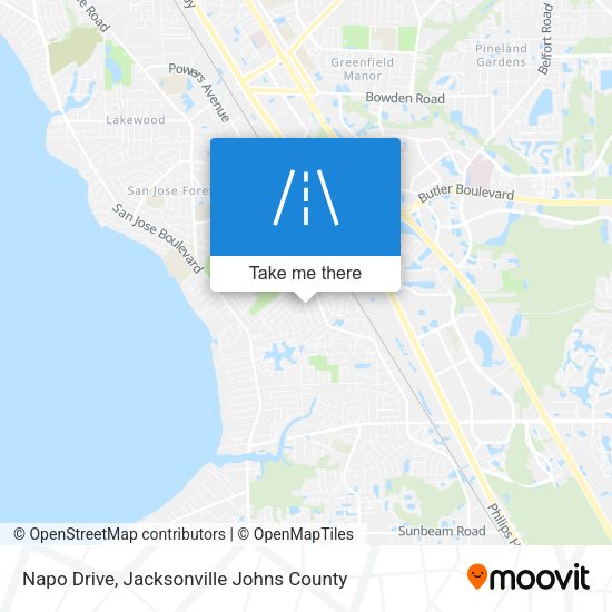 Napo Drive map