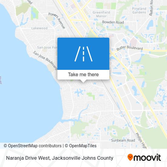 Mapa de Naranja Drive West