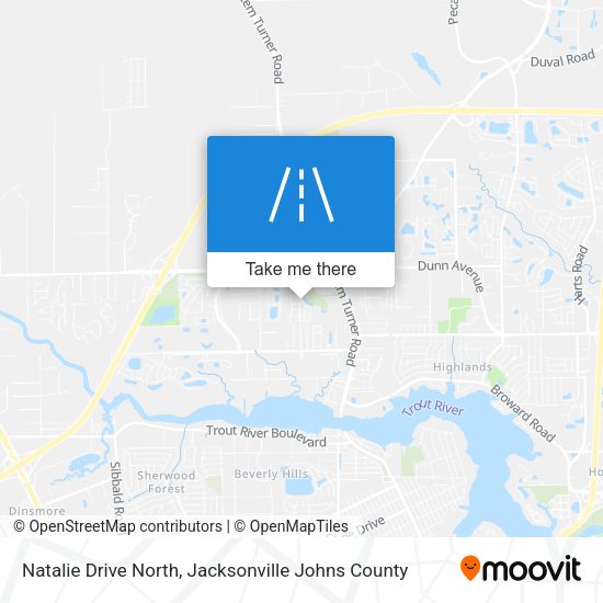 Mapa de Natalie Drive North