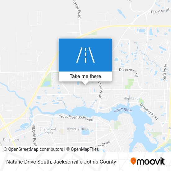 Natalie Drive South map