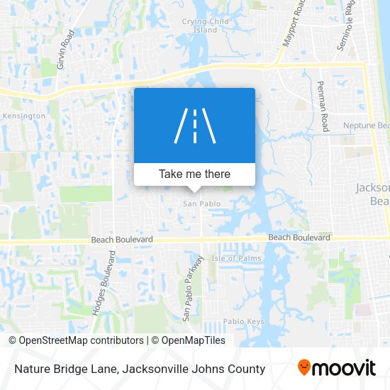 Nature Bridge Lane map