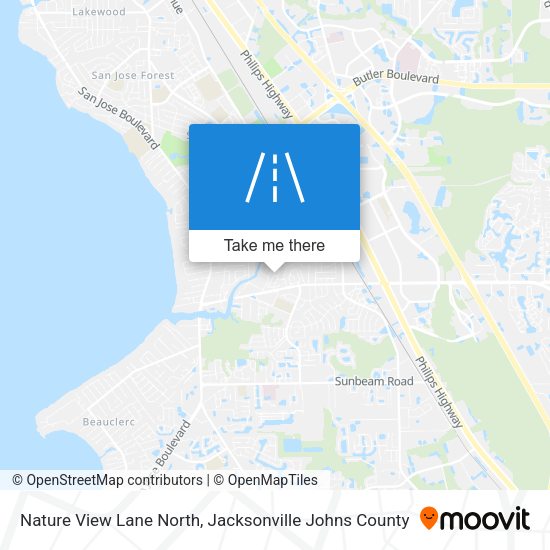 Mapa de Nature View Lane North