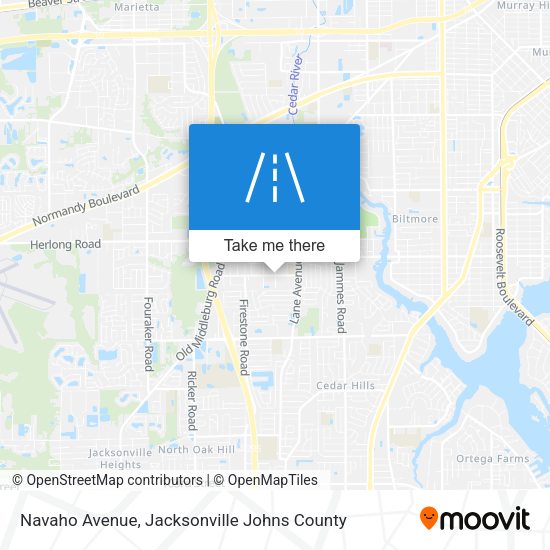 Navaho Avenue map