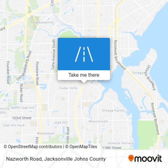 Nazworth Road map