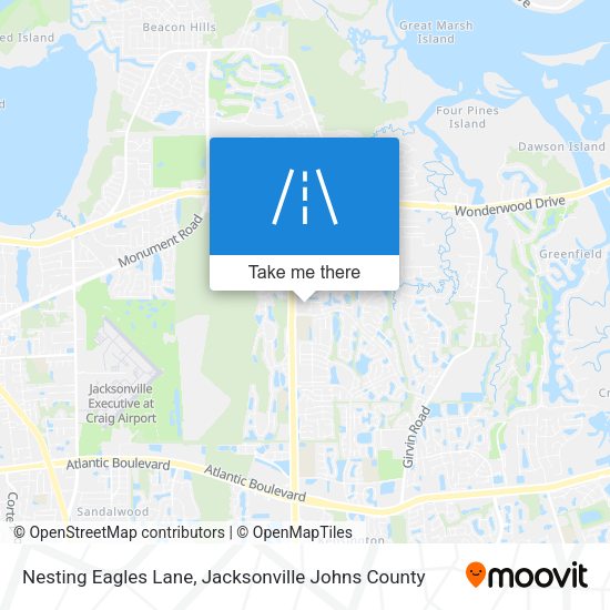 Nesting Eagles Lane map