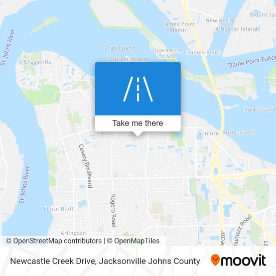 Newcastle Creek Drive map