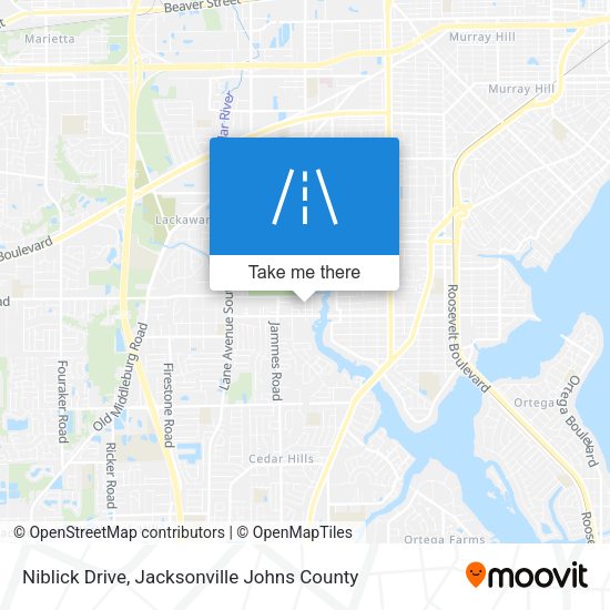 Niblick Drive map