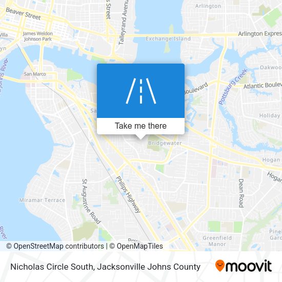 Nicholas Circle South map