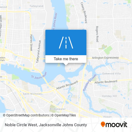 Mapa de Noble Circle West