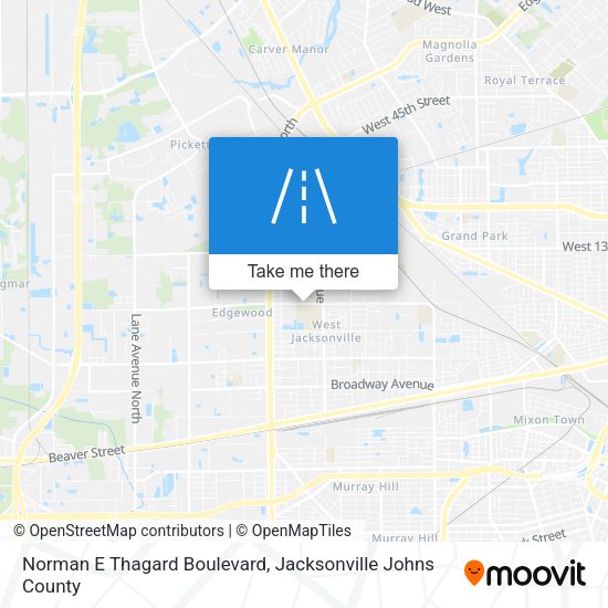 Norman E Thagard Boulevard map