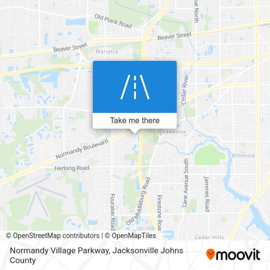 Normandy Village Parkway map
