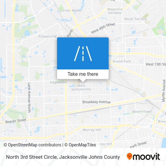 North 3rd Street Circle map