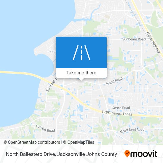 North Ballestero Drive map