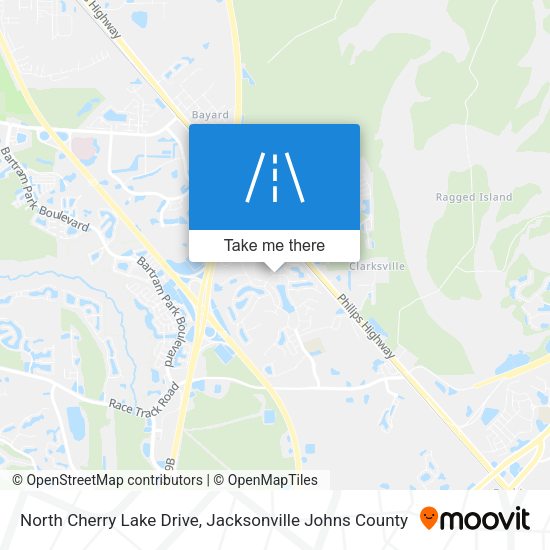 North Cherry Lake Drive map
