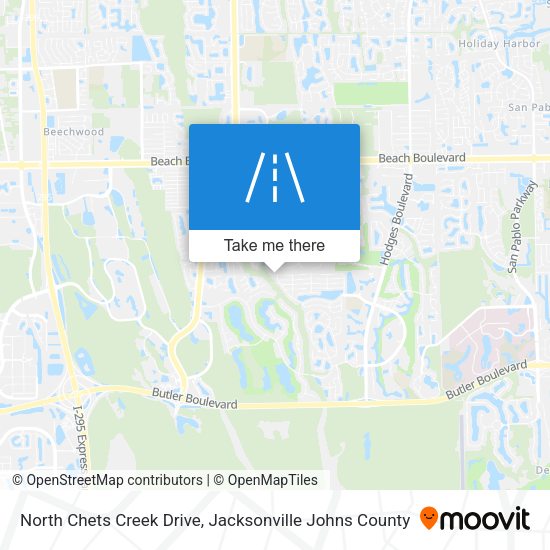 North Chets Creek Drive map