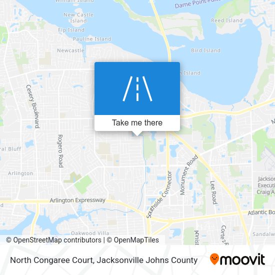North Congaree Court map