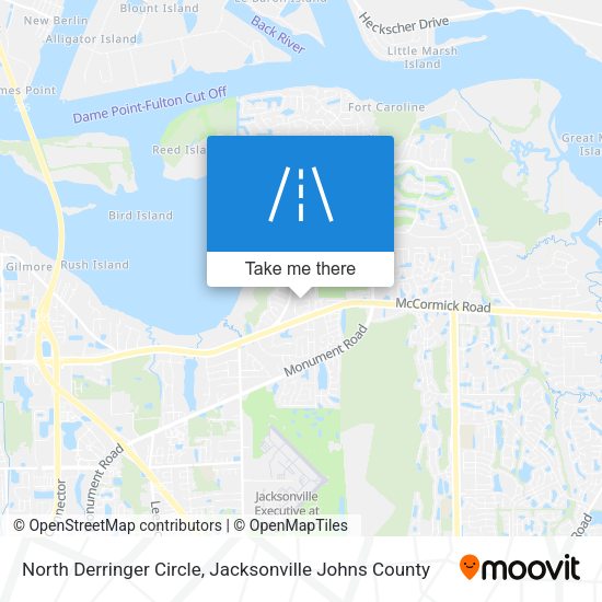 North Derringer Circle map