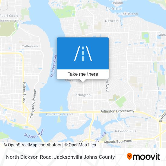 North Dickson Road map