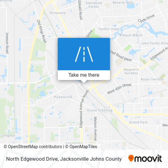 North Edgewood Drive map