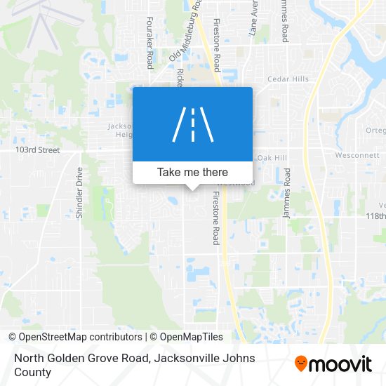North Golden Grove Road map