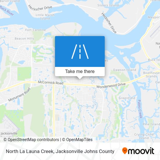 North La Launa Creek map