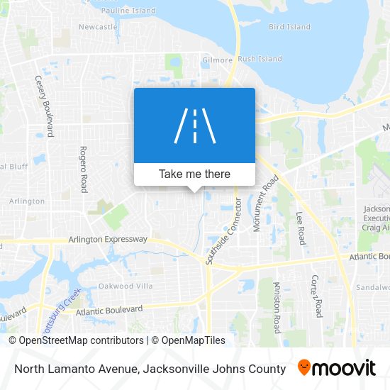 North Lamanto Avenue map