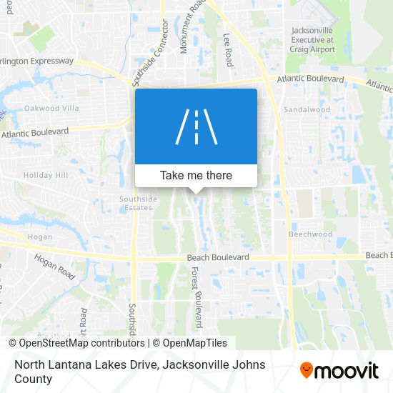 Mapa de North Lantana Lakes Drive