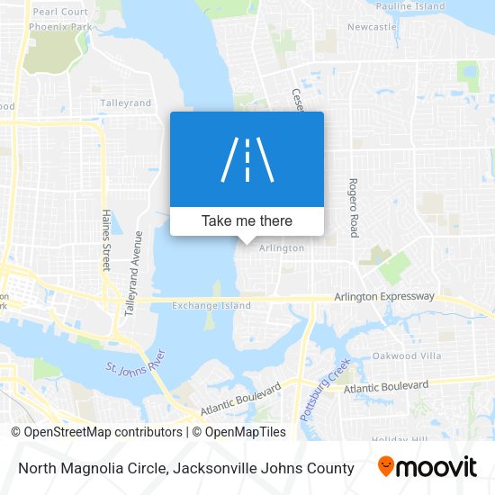 North Magnolia Circle map
