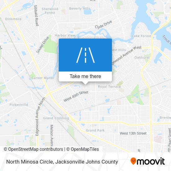 North Minosa Circle map