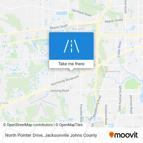 North Pointer Drive map