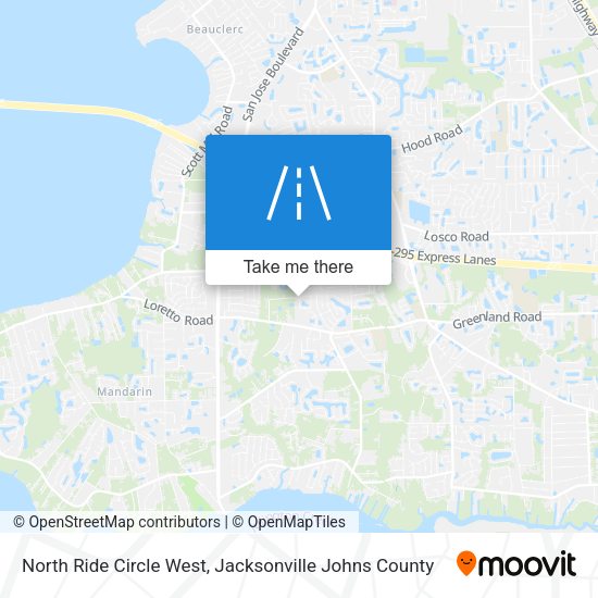 North Ride Circle West map