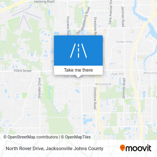 Mapa de North Rover Drive