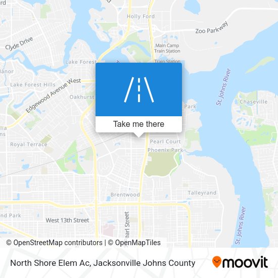 North Shore Elem Ac map