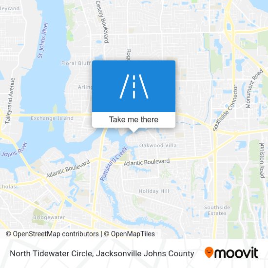 Mapa de North Tidewater Circle