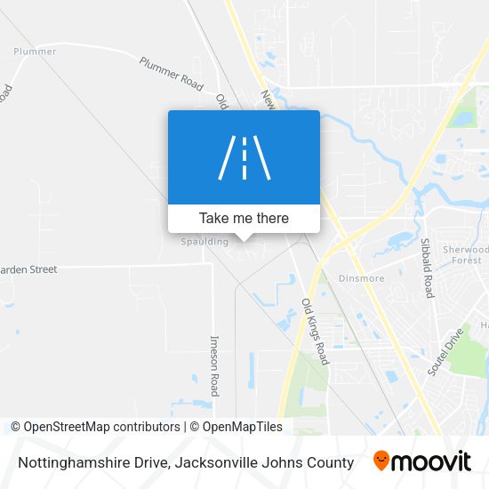 Nottinghamshire Drive map