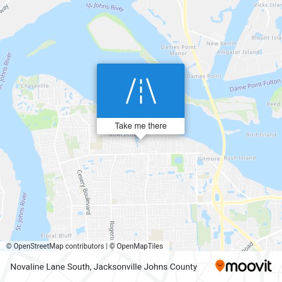 Novaline Lane South map